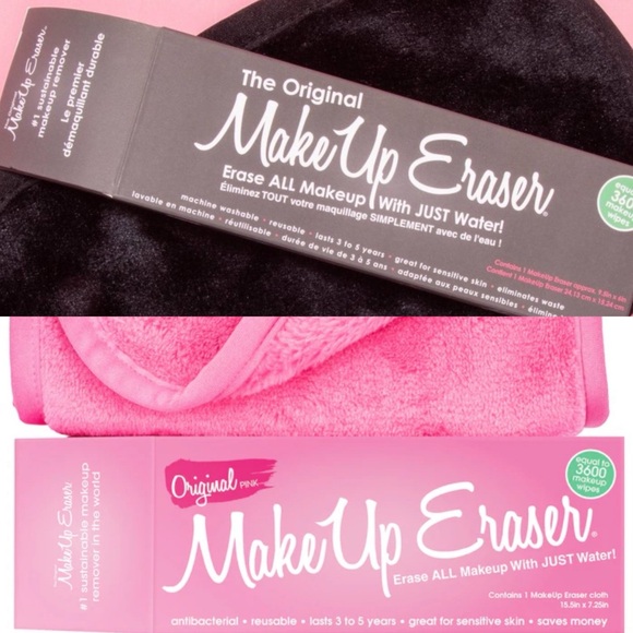 The Original MakeUp Eraser® Makeup Remover Cloths - (Pink & Chic Black) Set of 2 - Picture 1 of 12